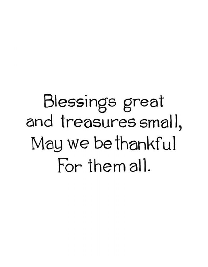 Blessings Great And Treasures Small - D11343