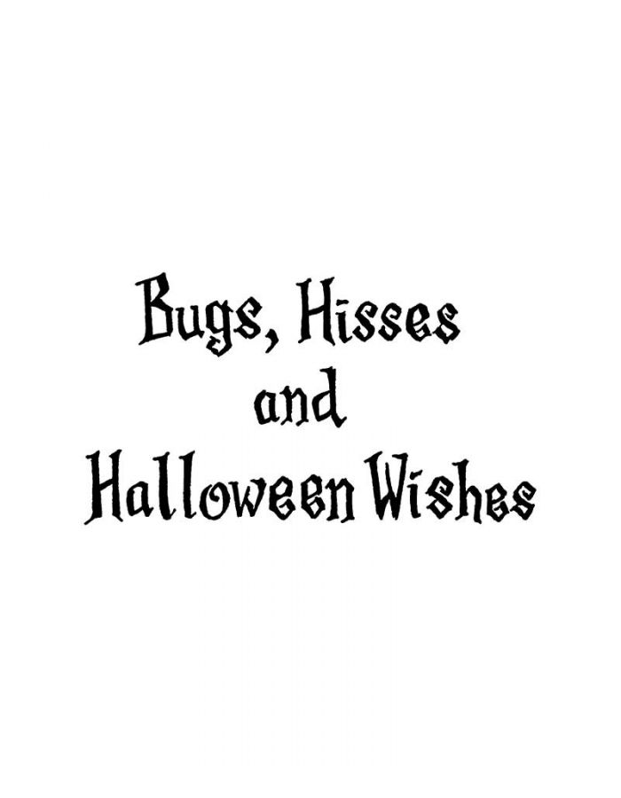 Bugs, Hisses and Halloween Wishes - D11151