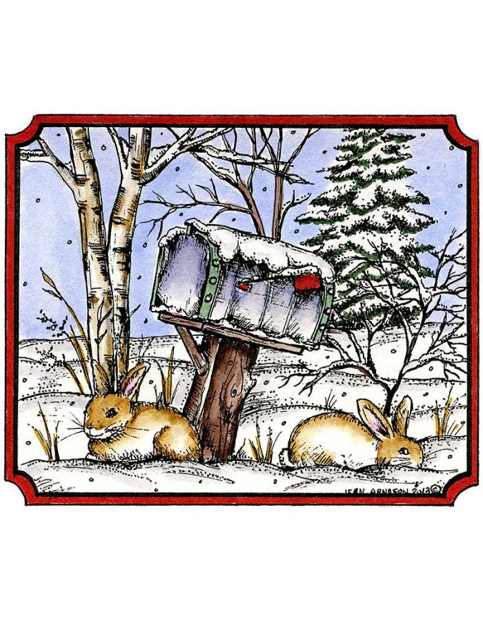 Bunnies and Mailbox - M9355