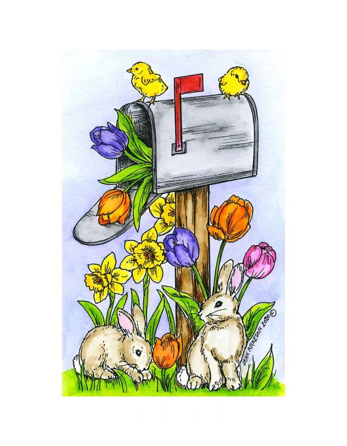 Bunny And Chick Mailbox - NN10748