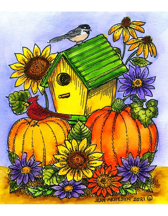 Chickadee Fall Birdhouse - PP10975