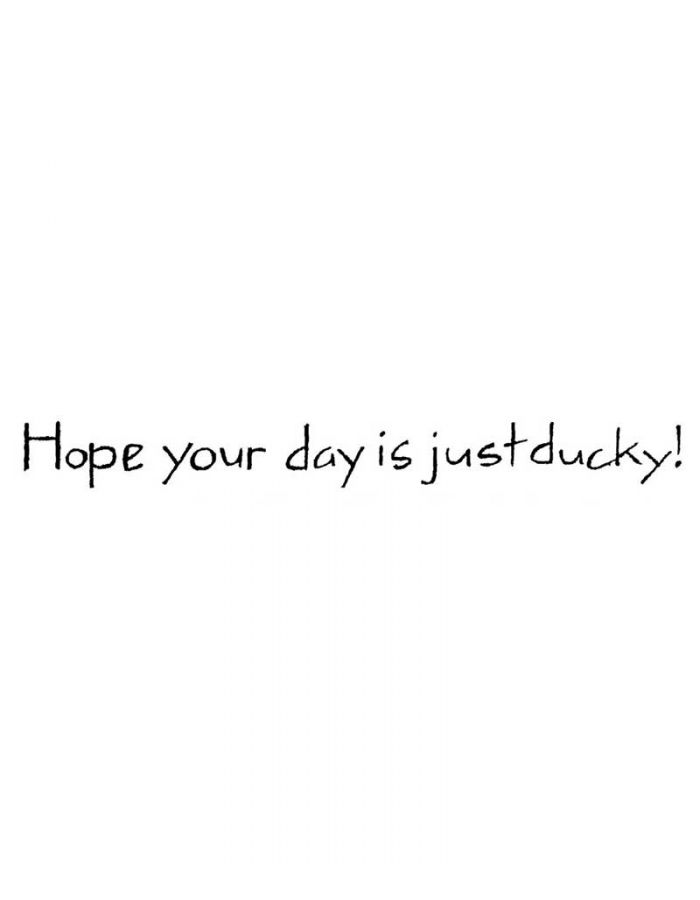 Hope Your Day Is Just Ducky - H8478