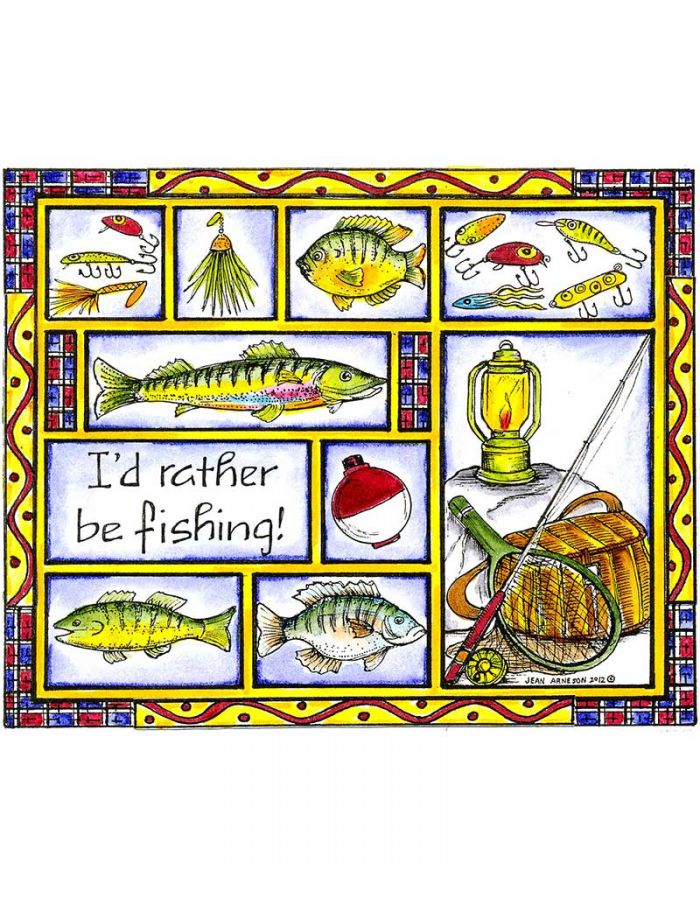 I'd Rather Be Fishing Sampler - P8531