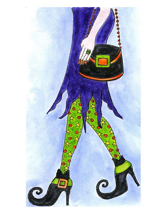 Lania's Witch Legs and Purse - NN10278