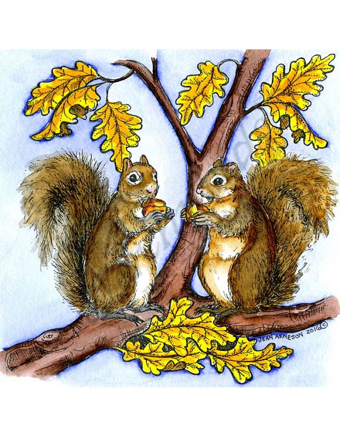 Nora's Autumn Squirrel Pair - PP10097