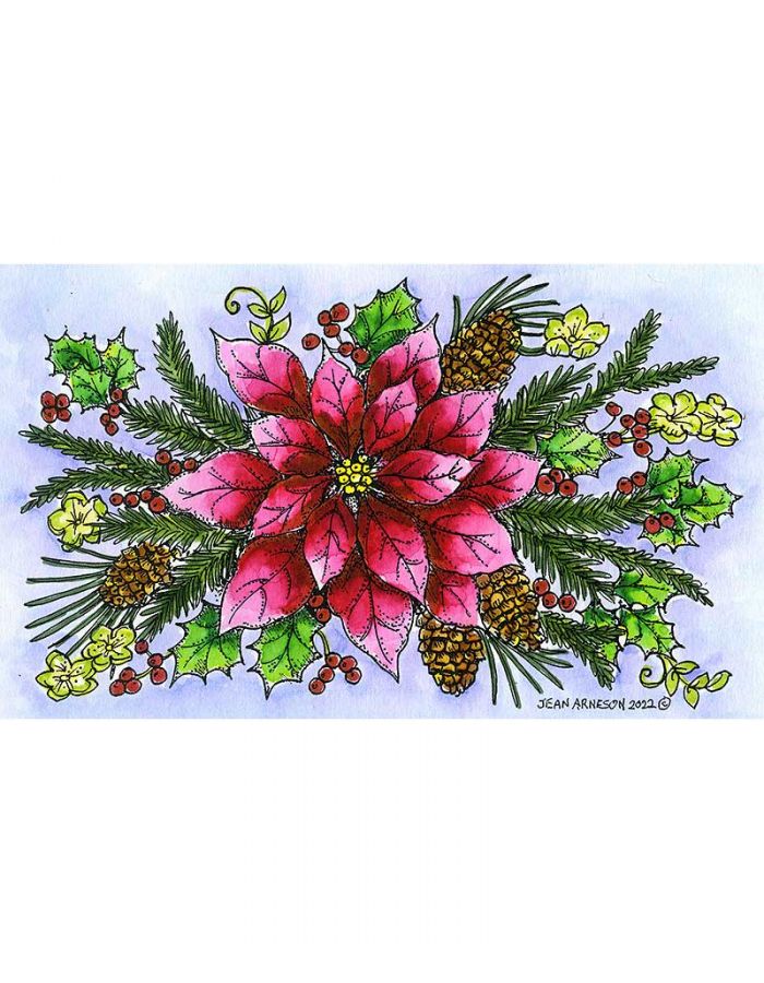 Poinsettia Pines and Holly - NN11205