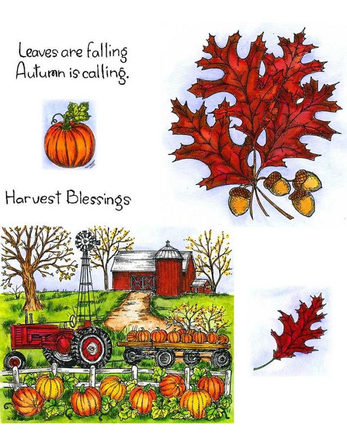Pumpkin Farm And Oak Leaf Cluster - NO-147