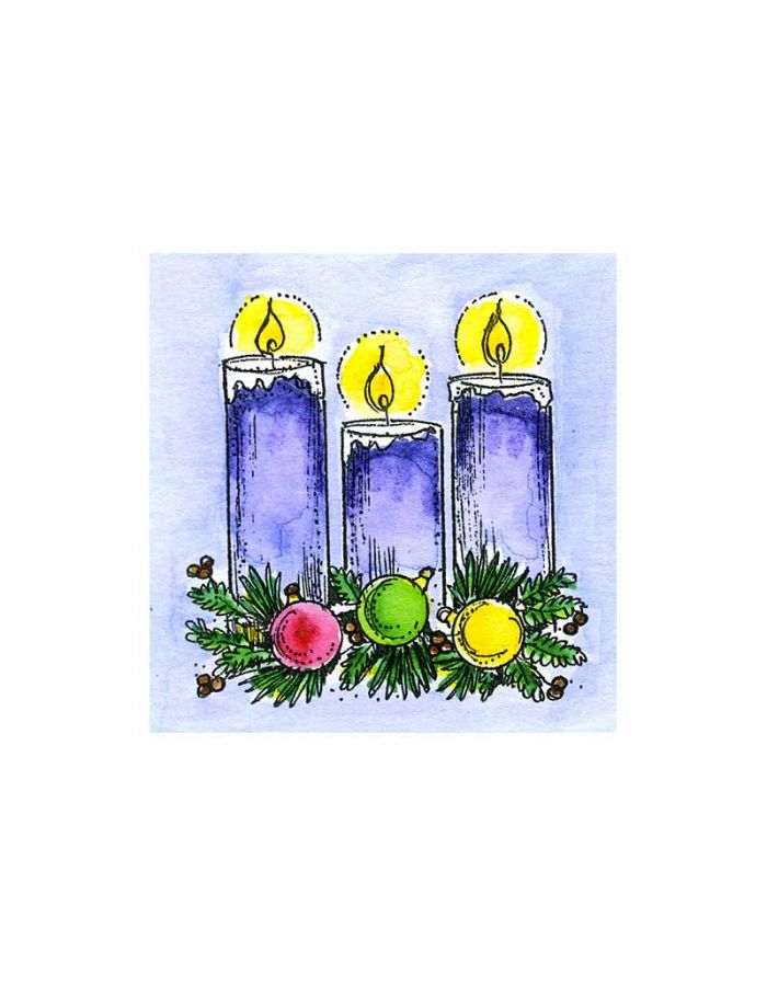 Small Candles and Ornaments - C10829