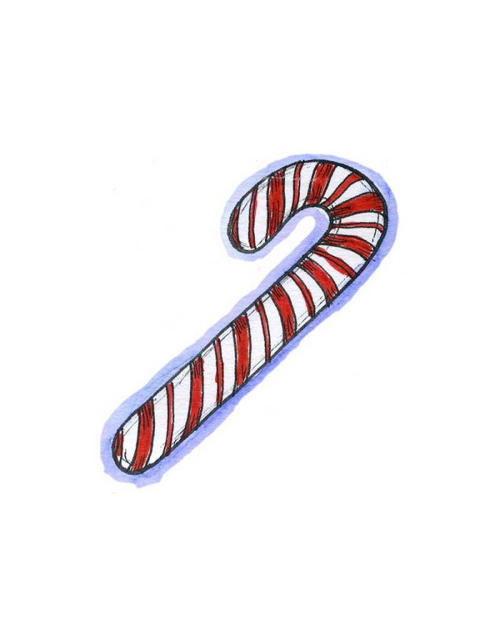 Small Candy Cane - B11025