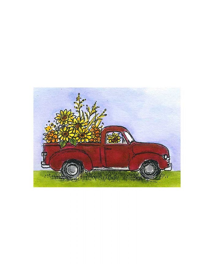 Small Sunflower Truck - CC11168