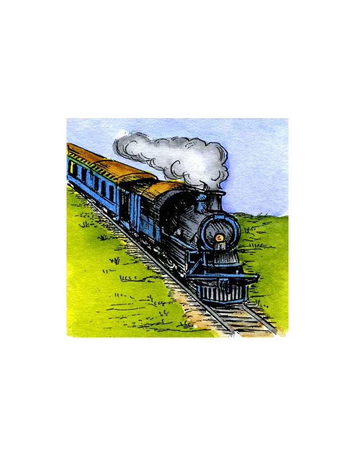 Small Vintage Train Engine - C10266