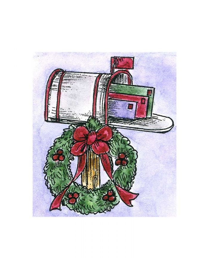 Small Wreath and Mailbox - C01709