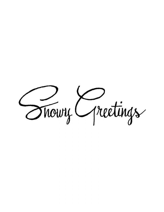 Snowy Greetings - D10719
