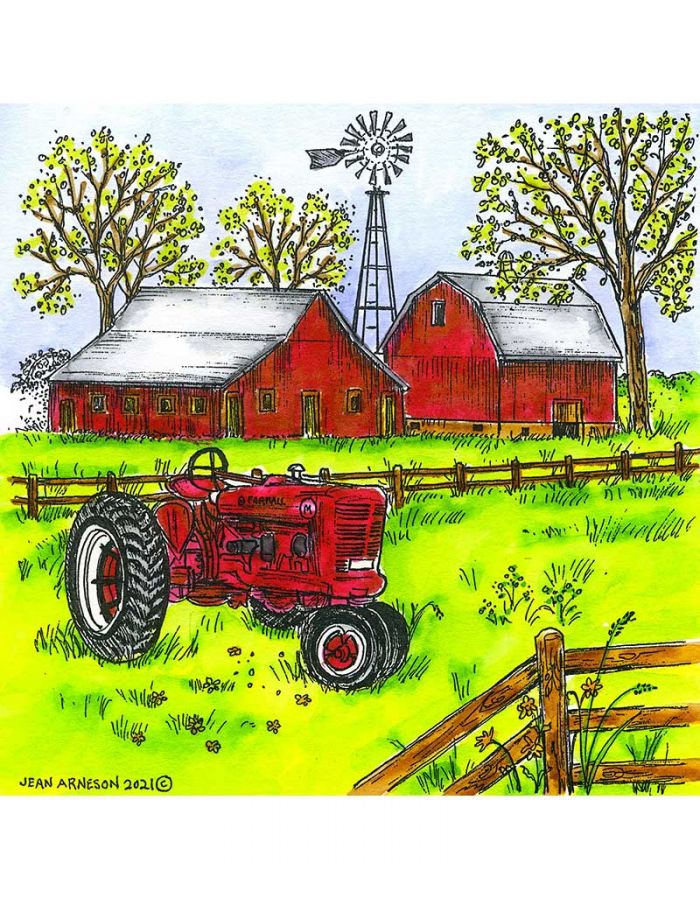 Spring Farm and Tractor - PP10942