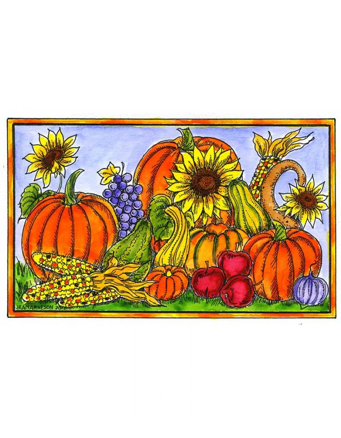 Sunflowers, Gourds and Pumpkins - NN10490