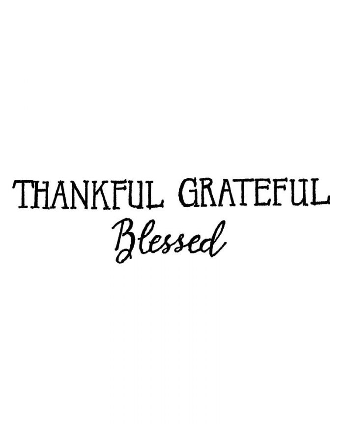 Thankful Grateful Blessed - D10485