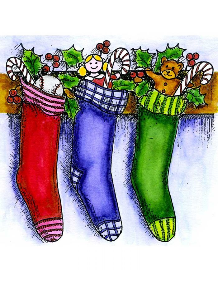 Three Christmas Stockings - PP10843