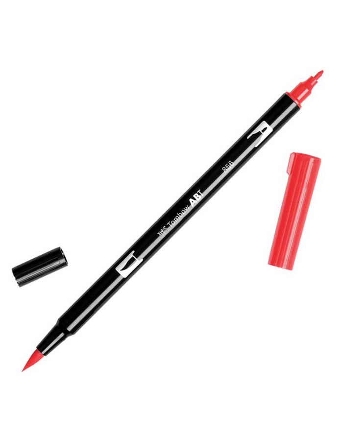 Tombow Dual Brush Pen: Chinese Red 856