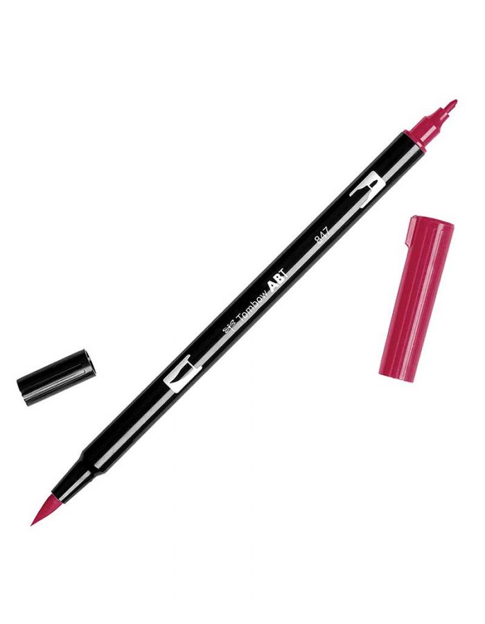 Tombow Dual Brush Pen: Crimson 847