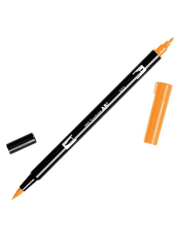 Tombow Dual Brush Pen: Orange 933