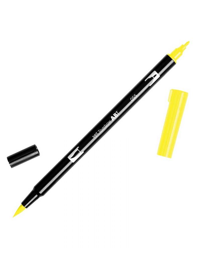 Tombow Dual Brush Pen: Process Yellow 055