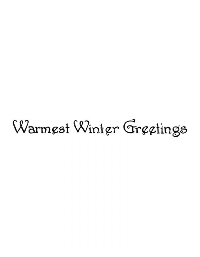 Warmest Winter Greetings - H11064