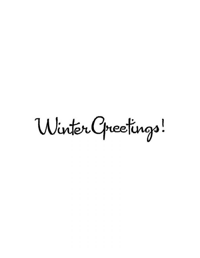 Winter Greetings - BB10546