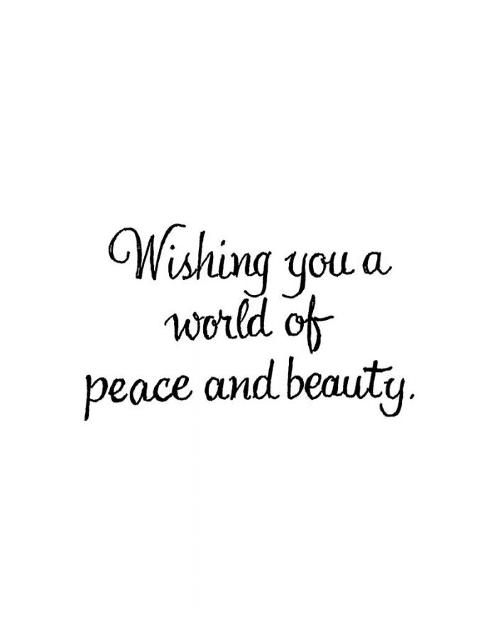 Wishing You A World of Peace and Beauty - CC10869