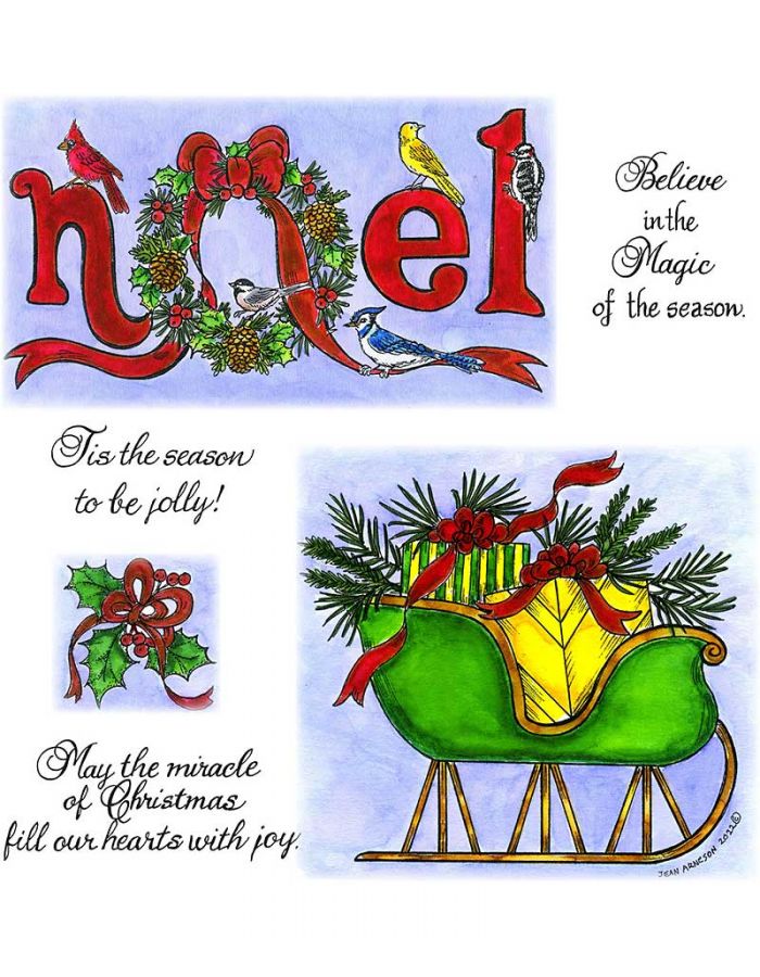 Wreath Noel and Pine & Present Sleigh - NO-182