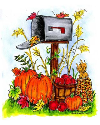 Autumn Mailbox - P10312
