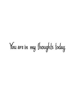 You Are In My Thoughts - DD9531