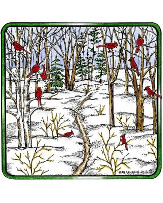 Cardinals On Bare Branched Trees - PP9317