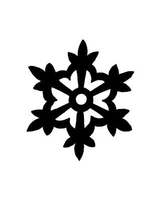 Curved Snowflake - C11422