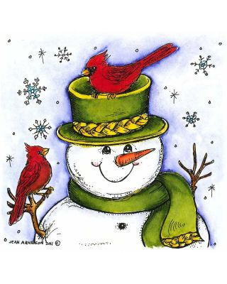 Happy Snowman with Cardinals - MM8304