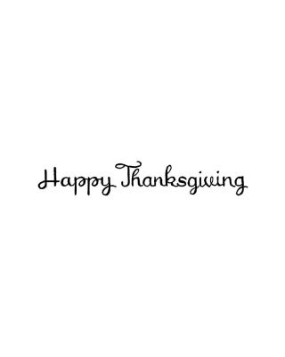 Happy Thanksgiving - DD11182