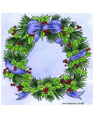 Holly and Pine Wreath - PP10679
