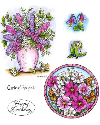 Hyacinth Vase And Cosmos Circle - NO-134