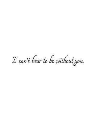 I Can't Bear To Be - DD9061
