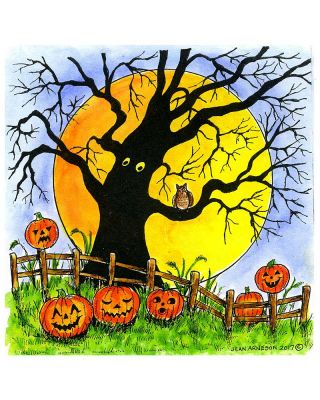 Isaac's Spooky Tree and Fence - PP10284