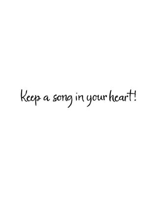 Keep A Song in Your Heart - DD11076