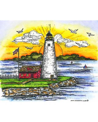 Lighthouse at Sunset - P6573