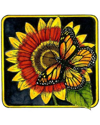 Monarch on Sunflower - PP8968