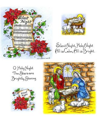 Musical Silent Night & Nativity With Lambs - NO-150