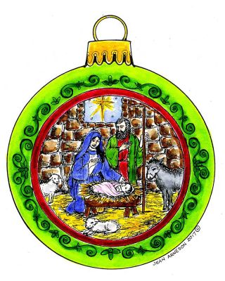 Nativity Ornament - P10332