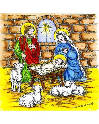 Nativity With Lambs - PP11032