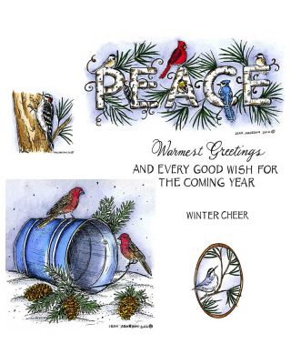 Peace and Birds on Water Pail - NO-037