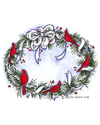 Oval Pine and Bow Wreath - P8283