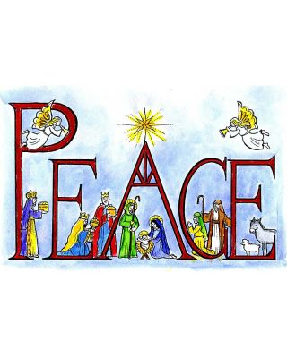 PEACE Nativity - P10330