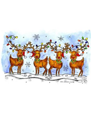 Reindeer and Christmas Lights - NN01328