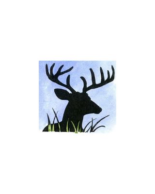 Silhouette Deer Head - B9987
